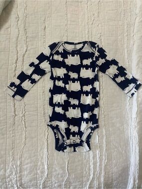 SET OF 7 Cotton Long Sleeve Bodysuits - MULTIPLE BRANDS